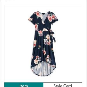 Irene faux wrap dress